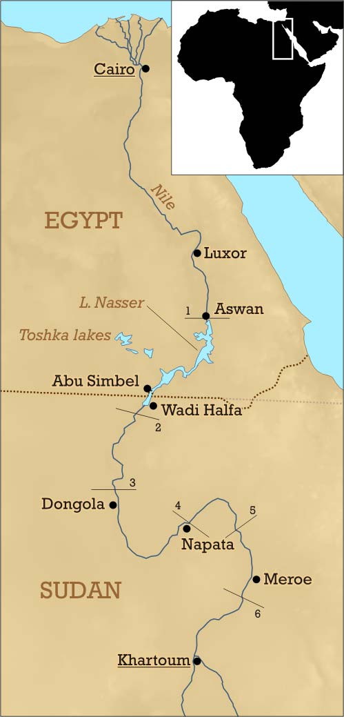 Map Nubia Today L 